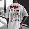 Футболка с принтом из аниме Dragon Ball Super, цифровая прямая печать, 100% хлопок, с коротким рукавом, мужская, летняя, свободного кроя, модная