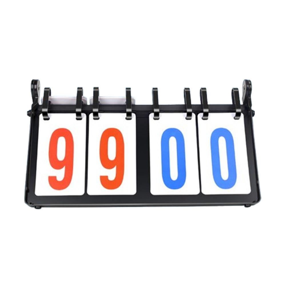 4-Digit Digital Flip Scoreboard Waterproof Tabletop Scoreboard Sports Scoreboard Outdoor Sports