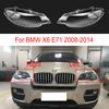 For BMW X6 E71 2008-2014 Car Front Headlight Shell Headlamps Transparent Lens Glass Headlamps Cover Lampshad Lamp Shell Masks