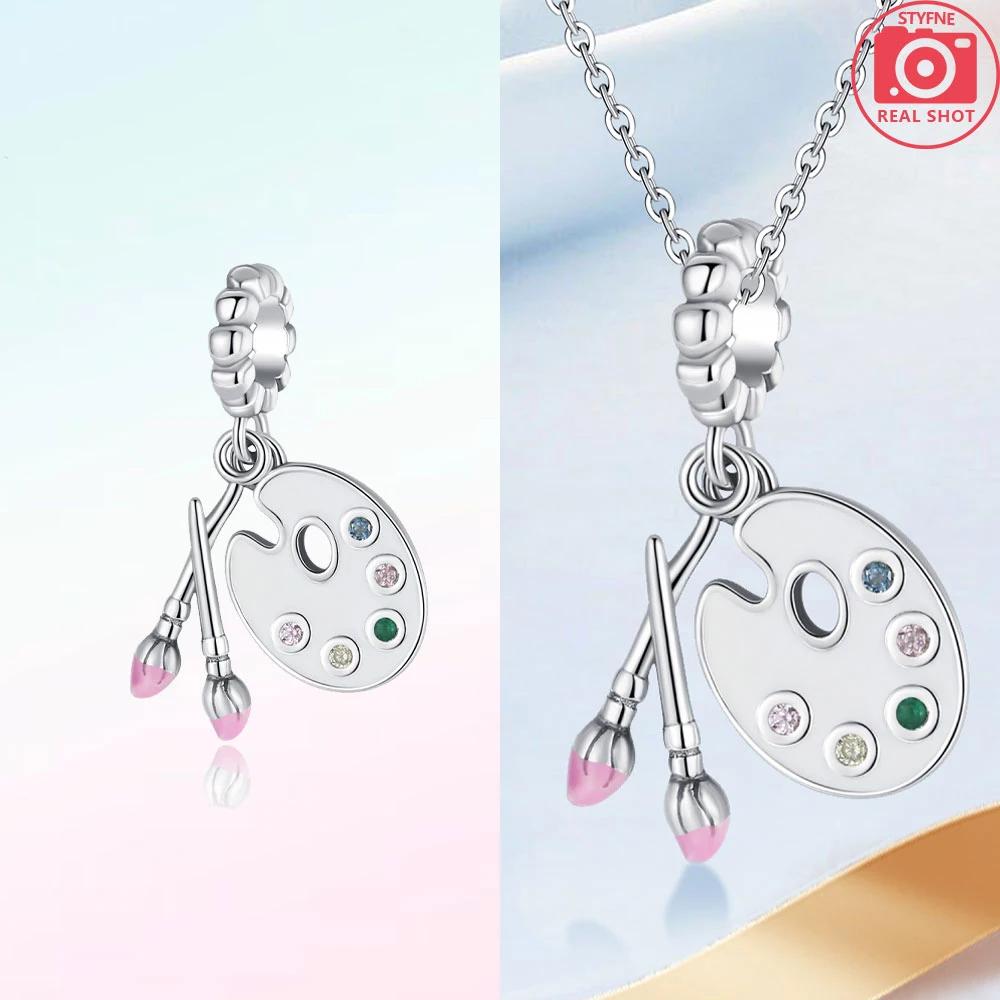 Элегантная медная оригинального цвета масляная живопись доска восковые мелки бусины подходят шармы для браслетов женские украшения DIY аксессуар подарок