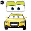 Aluminium Foil Color Cartoon Big Eyes Car Windshield Sunshade Sun Visor Covers Car Sun Visor