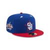Кепка New Era 59FIFTY Split Panel 2025 MLB All Star Game Workout San Diego Padres Blue 14667189