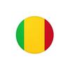 Autocollant Rond - Mali - 5 cm - PVC - Colle à base d'eau - 1000 pièces