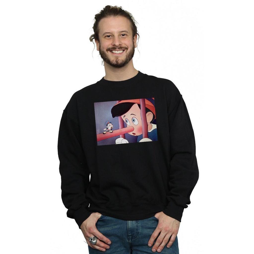 Disney Mens Pinocchio Nose Still Sweatshirt