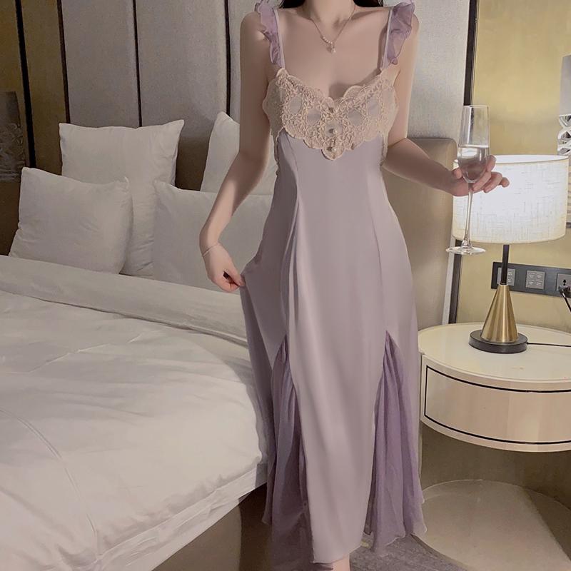 Сексуальная пижама для женщин с V-образным вырезом, женская пижама из атласа и кружева с подкладками для груди, облегающая пижама с подвязками, домашняя одежда