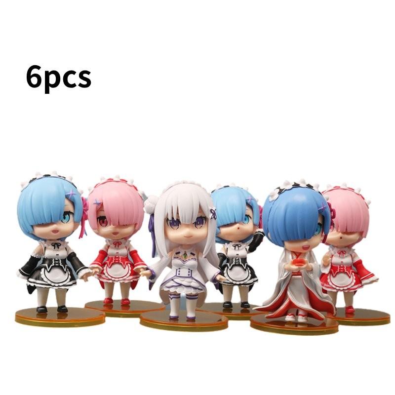 Collectible 9cm Anime Statues Of Rem And Ram From Zero Two World For Enthusiasts