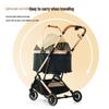 Lightweight Pet Stroller: Foldable, Detachable for Small Dogs & Cats - Ideal for Outdoor Use