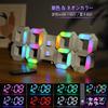 KOSUMOSU многоцветный цифровой 7-цветный светодиодный RGB настольный неоновый настенный светильник с регулируемой яркостью 15 дюймовый пульт дистанционного управления с функцией будильника Часы, часы, часы,