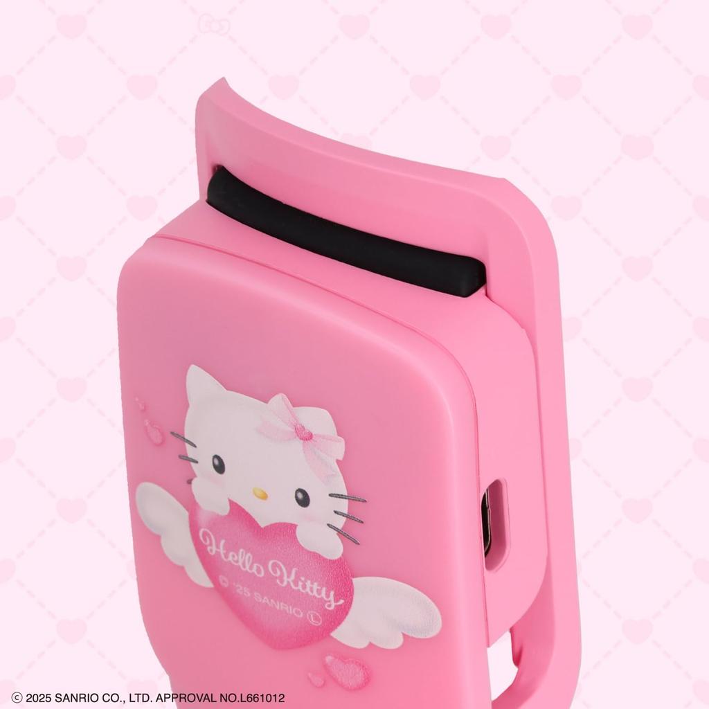 Shobido Heat Eyelash USB Automatic Function Kitty (Shobido) Clamp-Type Curler, Rechargeable, Shut-Off (Hello Collaboration)