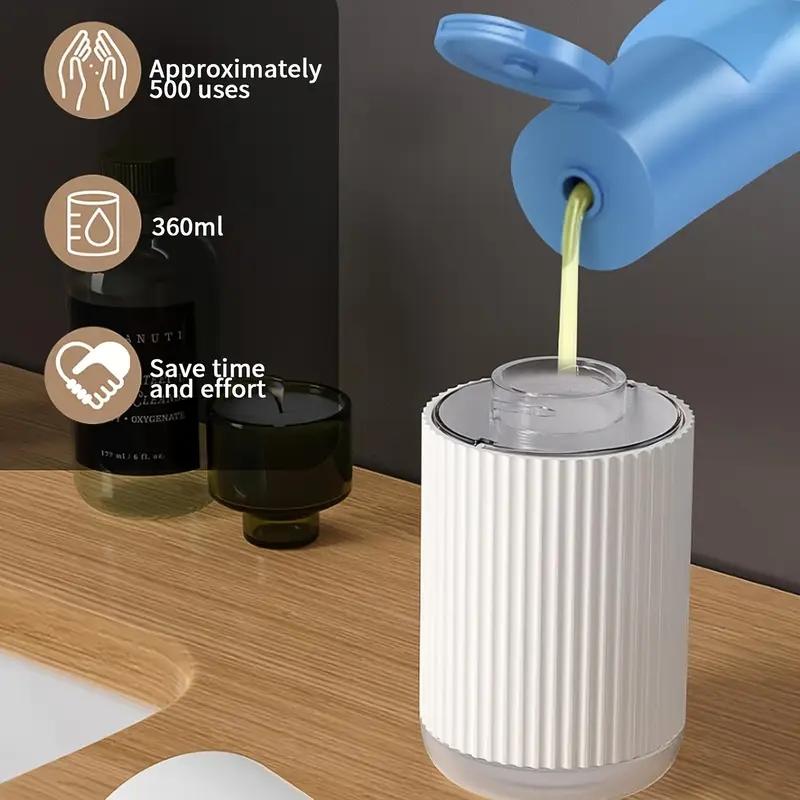 360 мл Настенный Автоматический Индукционный Смарт-сенсор Диспенсер для Мыла IPX5 Водонепроницаемый Бесконтактный Насос для Дезинфицирующего Средства для Рук Стиральная Машина