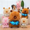 Creative New Boxing Capybara Plush Toy Internet Celebrity Transformation Kapibara Doll Cute Girl Gift
