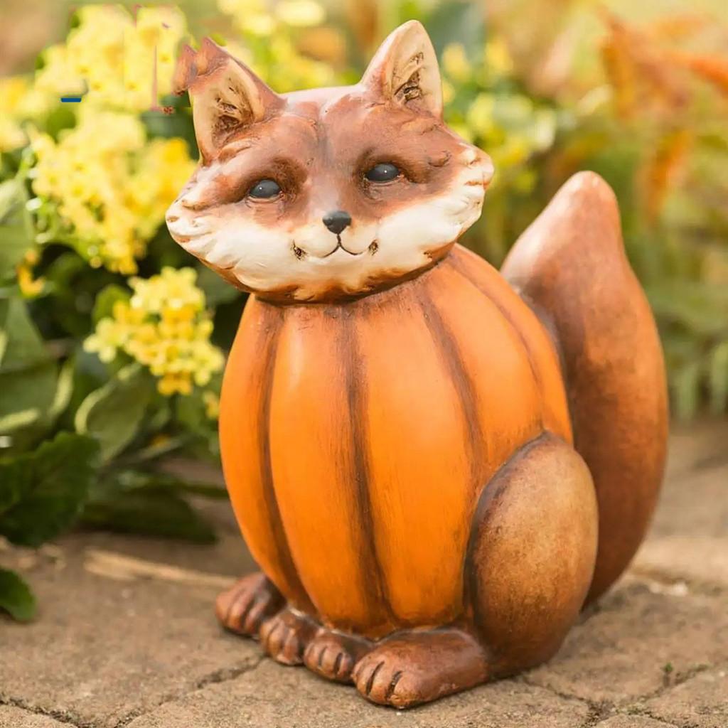 Очаровательные статуэтки из смолы в виде совы, черепахи и лисы, дизайн с тыквой для Хэллоуина, для уютных домашних пространств