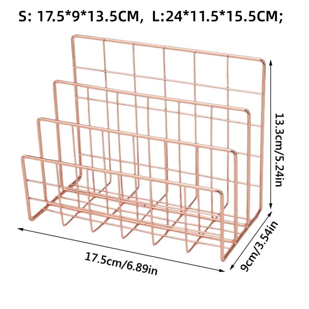 Multicolor Magazine Organiser Shelf 3 Compartments Book Rack Home Decoration