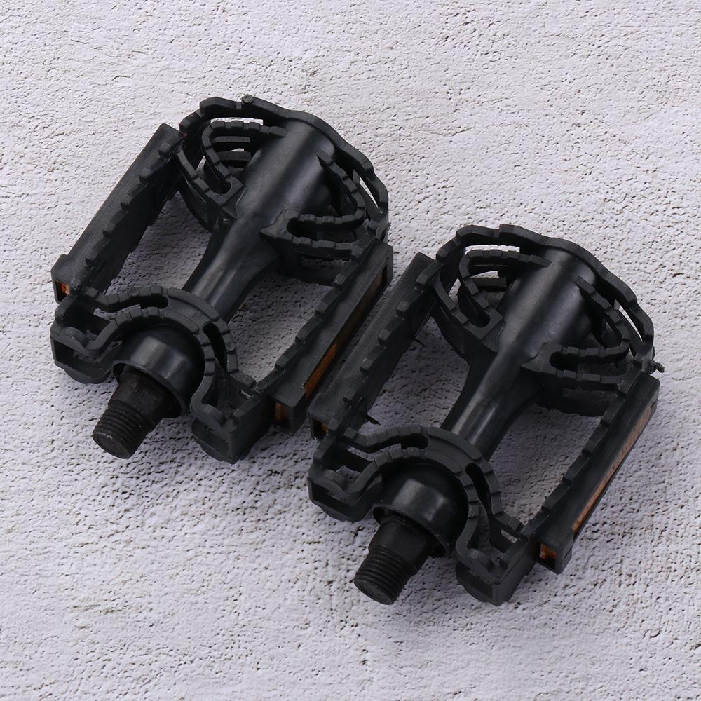 1 Pair Cycling Reflective 14mm/12mm MTB Bicycle Pedals Platform Pedal Mountain Bike Pedal Flats