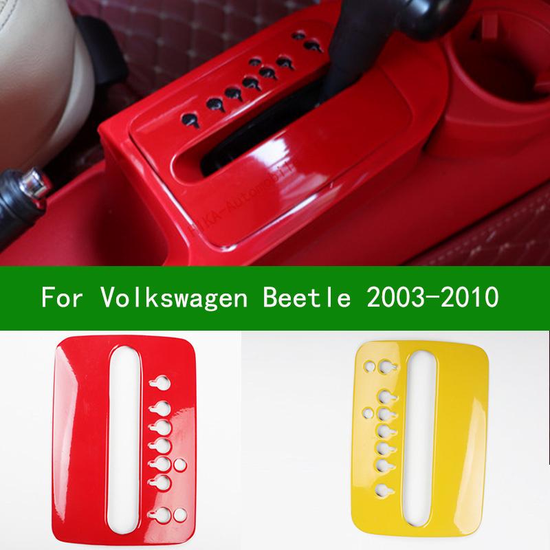Для Volkswagen Beetle 2003-2010 черное углеродное волокно Декоративная накладка на панель переключения передач салона накладка на ручку переключения передач 2004 2005 2006 2007 2008
