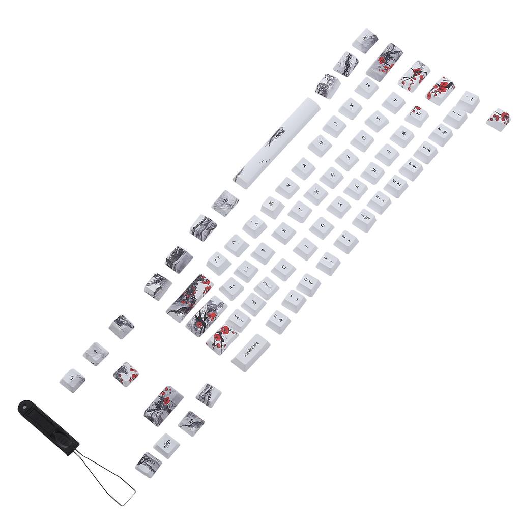 Клавиатура Wangjiang Plum Blossome Keycap Design совместима с 6164 для механической клавиатуры своими руками