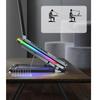 RGB Laptop Cooling Pad Gaming Laptop Cooler Laptop LED Fans Cooling Stand Adjustable Cooling Fans for 15.6inch Laptop