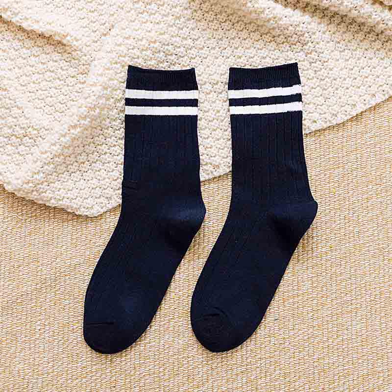 Хорошие школьные носки Harajuku Retro Cute Cotton Sox, желтые, женские, полосатые, высокие, свободные, для круглой формы, забавные, белые, красочные, дизайнерские, японские девушки
