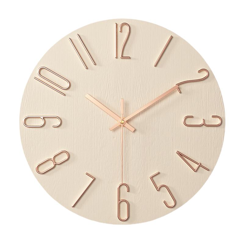 12-дюймовые американские легкие роскошные бесшумные настенные часы современные бесшумные настенные часы для гостиной, спальни, украшения, кабинета