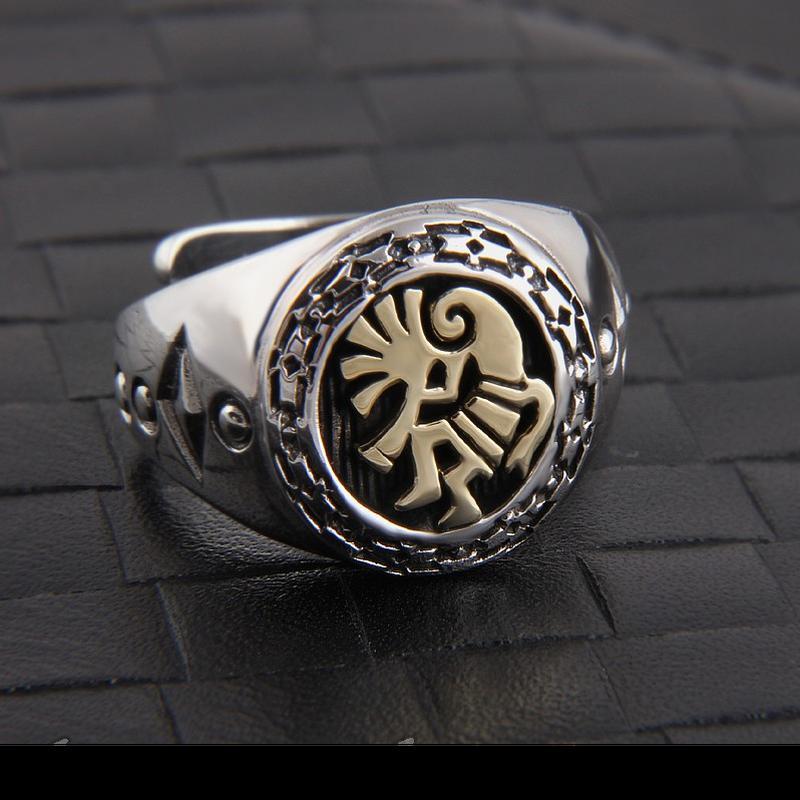 100% серебро 925 пробы, импортное оригинальное подлинное новое индийское тайское серебряное кольцо со святым покровителем