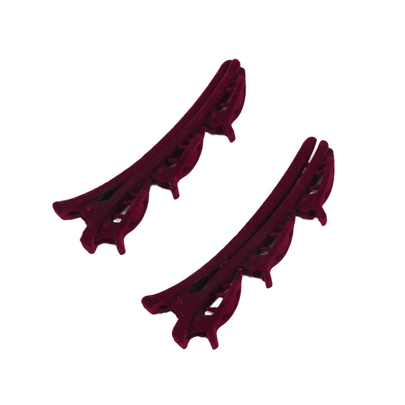 2PCS/3PCS/4PCS Women Elegant Flocking Braided Hair Clip Trendy Forehead Bangs Clip Side Clip Short Hair Duckbill Clip Headdress