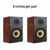 8 Inch Bookshelf Speaker 140W HiFi Fever Passive Loudspeaker High Power Surround Sound Desktop Sound Box 1 Pair for Home Theater