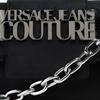 Versace Jeans Couture Solid Logo Chain Strap Flap Closure Tote Shoulder Bag Women Bags Black 75VA4BB2ZS413899