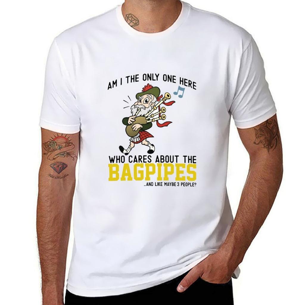 t graphic custom T-Shirt  Bagpipe for print Friends funny t shirts man shirt