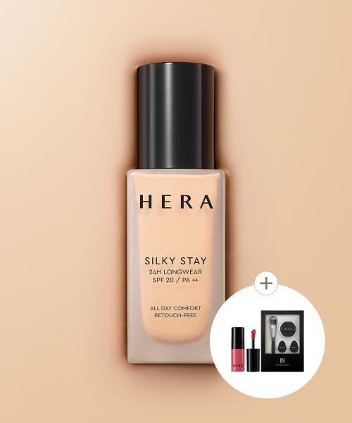 Hera Silky Stay 24h Стойкая тональная основа Spf20 Pa++ 30 г