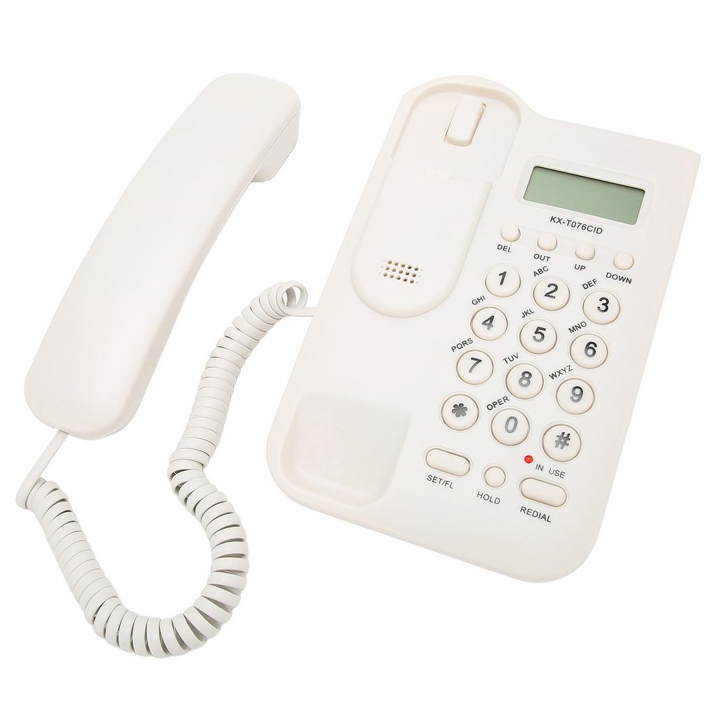 Настольный телефон Caller ID Настенное крепление Минималистичный проводной домашний телефон для дома Отеля Телефонная линия