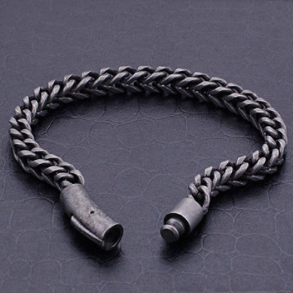 Новый подарок мужской браслет из нержавеющей стали звено цепи