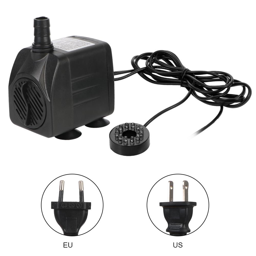 С шнуром питания и 12 светодиодами. Ультратихий погружной фонтанный водяной насос.