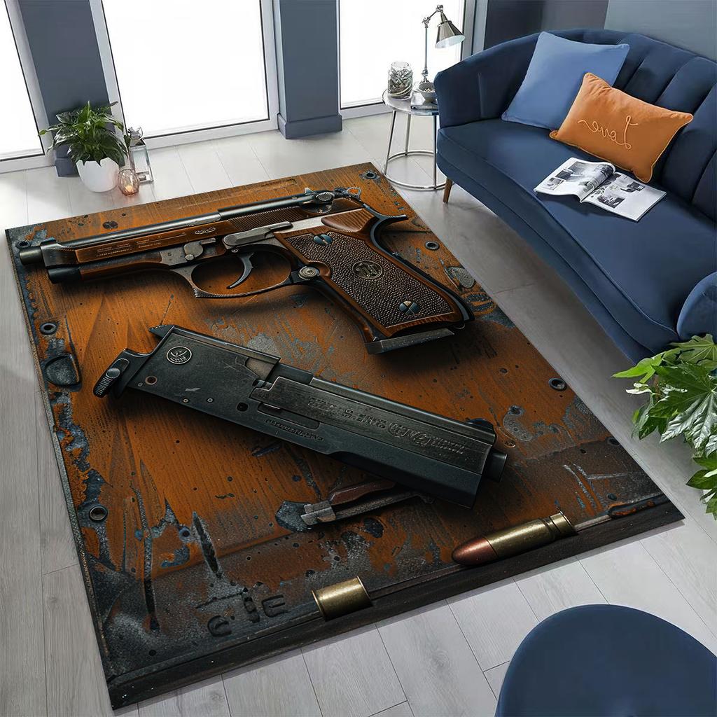 Дерево Металл Оружейный Кейс Коробка Военное Снаряжение Мото Коврик для Спальни Гостиной Дивана Дома Декор Коврик для Двери, Детский Игровой Нескользящий Напольный Коврик