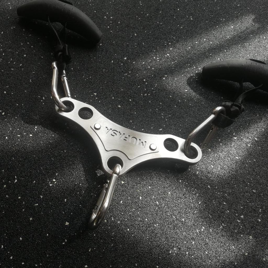 LAT Pull Down Attachment Cable Machine Accessory for Squat Rack Strength Training Double To Single