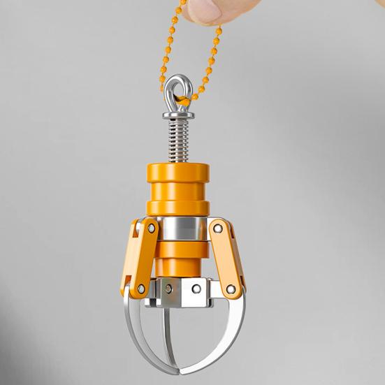 Мини-брелок-машинка с когтями, функциональная механическая игрушка-когти с выдвижной рукой, механическая стильная подвеска-рюкзак для геймеров, косплей