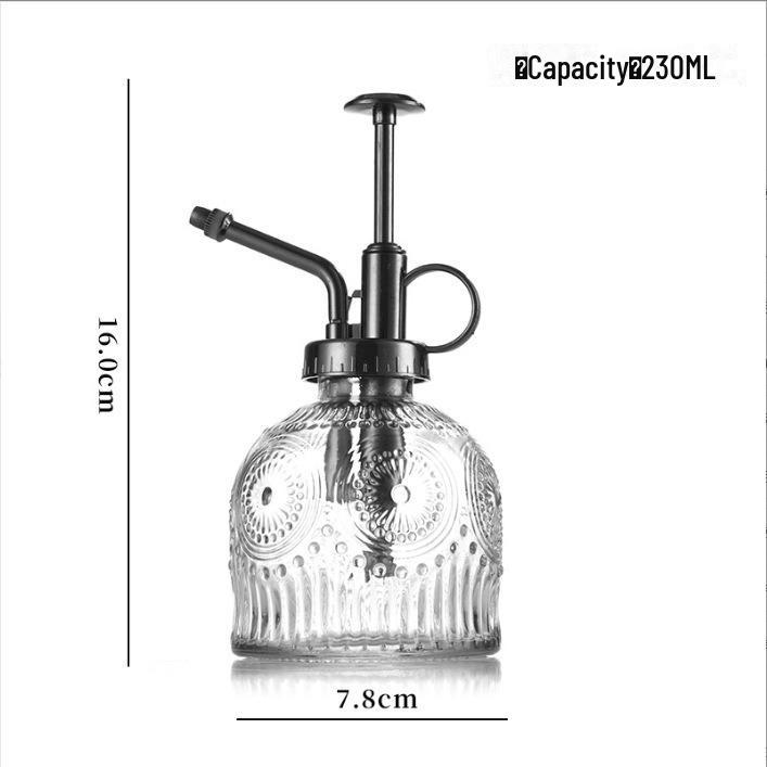 Ретро Подсолнух Стеклянная лейка и распылитель для сада