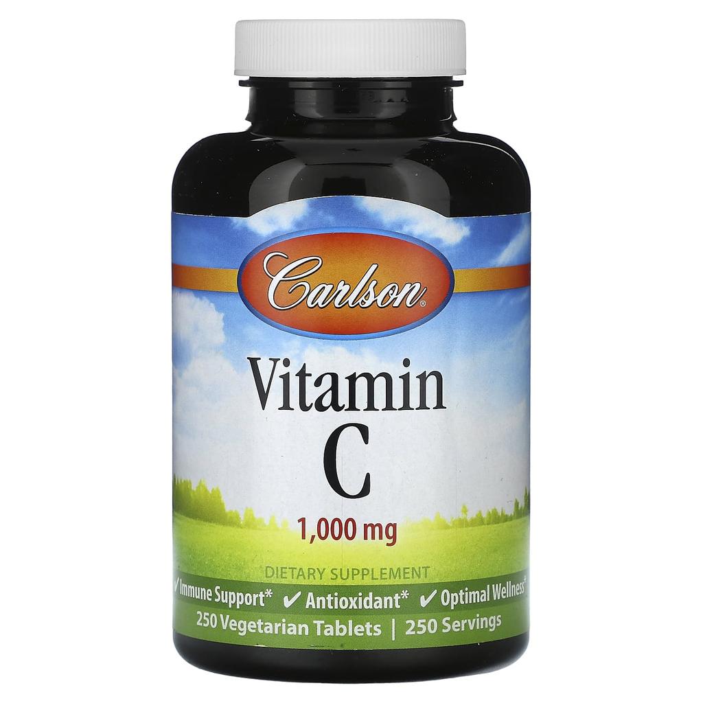 Carlson Vitamin C, 1,000mg, 250 Veggie Tablets