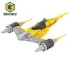 Нетоксичные Gobricks Moc Космический Классический Кино Оружие Midi Звездные Истребители Набу Космический Корабль Строительные Блоки Космический Корабль Игрушки Для Детей Подарки