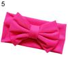 Милая однотонная повязка на голову с бантом ярких цветов для малышей, аксессуар для волос