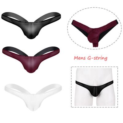 Мужские полые дышащие эластичные открытые трусики-бикини с открытой спиной, стринги, нижнее белье