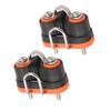 2PCS Cam Cleat Ball Bearing Marine Boat Fast Entry Rope Cam Cleat Wire Fair Sailing Sailboat