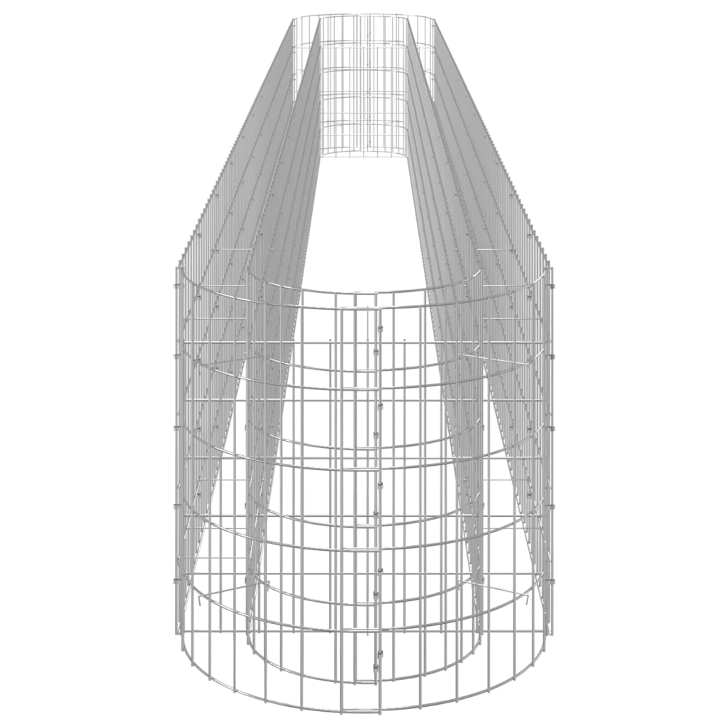 Gabion Raised Bed Galvanized Iron 470 x 50 x 50 cm