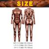 [Boono] Muscle Cosplay Muscle Suit, Full Body Tights, Skin Tone, Attack on Titan, Halloween Cosplay, Men's, Funny (Beige, Size L: Height 170-175cm)