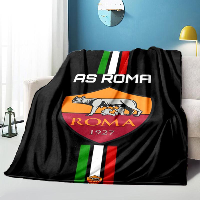 Rome Football club Printed Throws Blanket Soft Flannel Blankets for Couch Bed Gifts for Men Women Picnic blanket Christmas gifts