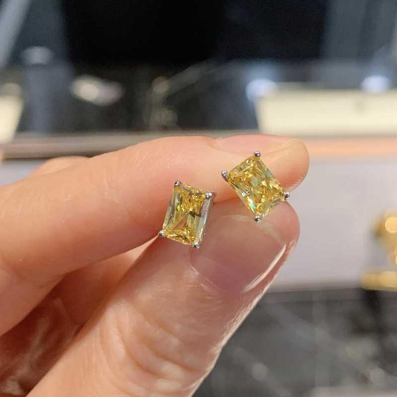 Sace Gems Классические прямоугольные комплекты ювелирных изделий из медного сплава с желтым цирконом, подарки для свадебной вечеринки