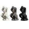 Украшения 'Мыслитель' 3D-печать Скандинавский стиль Статуэтка Компактная Современное искусство Фигурка Острые грани Настольная Книжная полка Скульптура