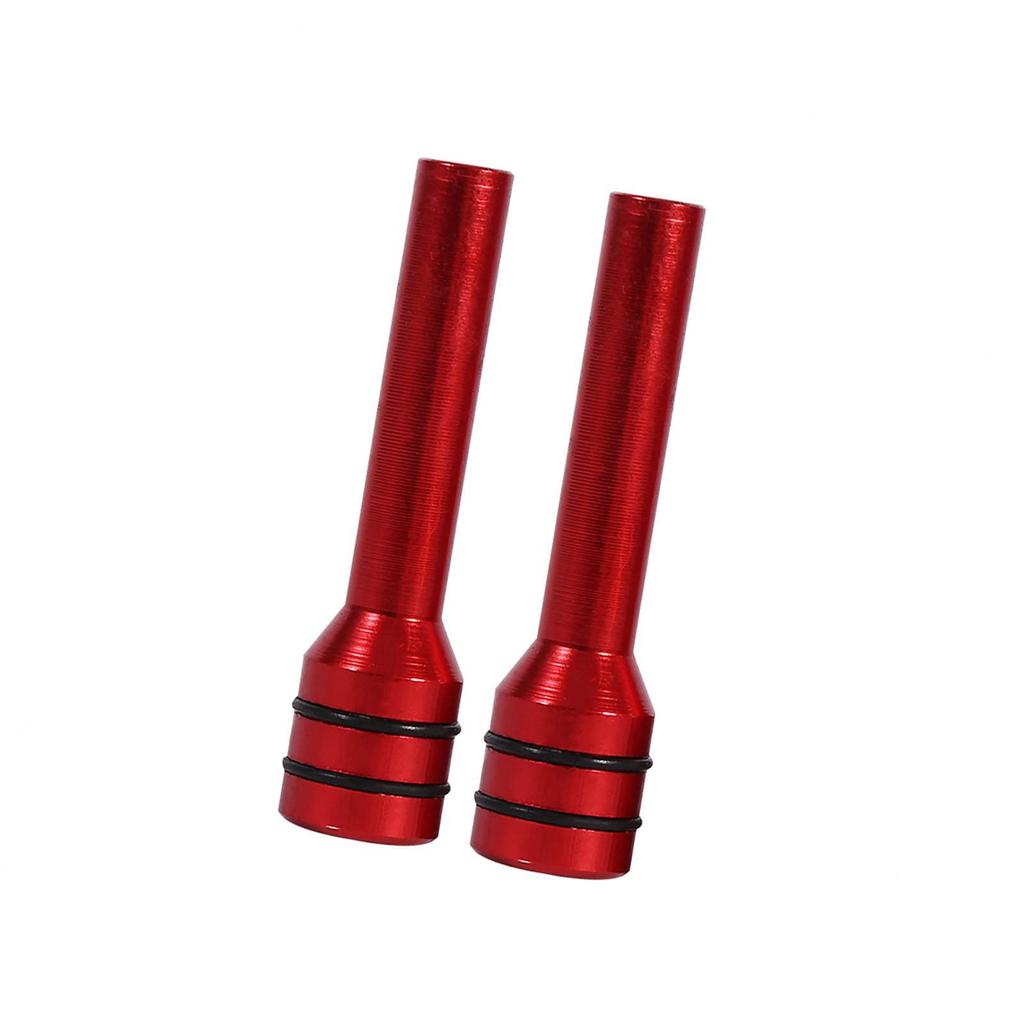 2Pcs Car Truck Aluminum Interior Door Lock Knob Pins Cover Red