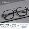 BCLEAR Vintage Double Bridge Acetate Titanium Prescription Glasses for Man Frame Myopia Eyeglasses Comfortable Ultralight Frame