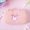 [K-Stationery] Daiso Корея Мишки Заботы Плюшевый Пенал с Вышивкой - Милый Розовый Медвежонок Пенал и Органайзер