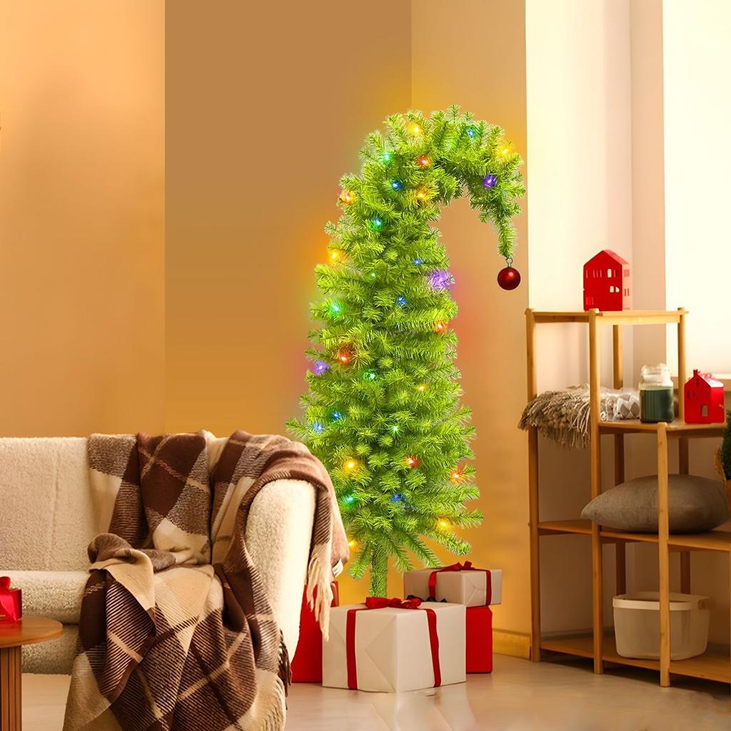 90см Имитация Дерева Высокой Плотности Праздничное Украшение Кривое Дерево